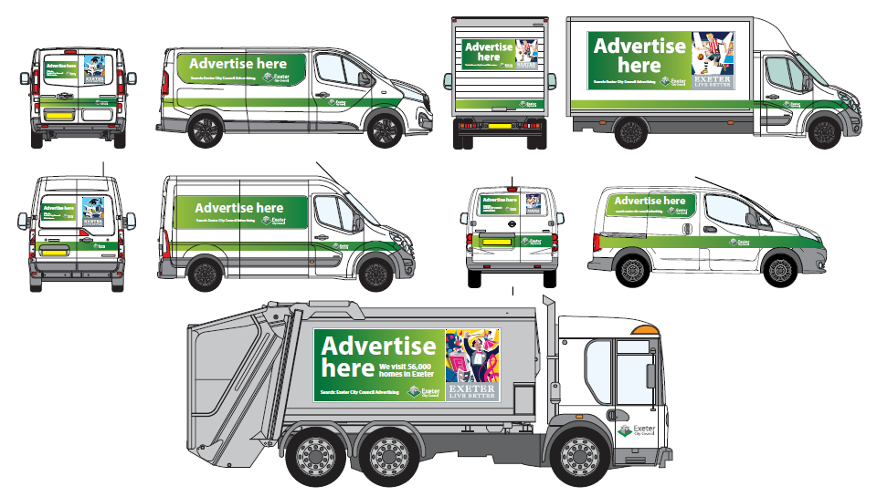 Advertise on our fleet of vehicles
